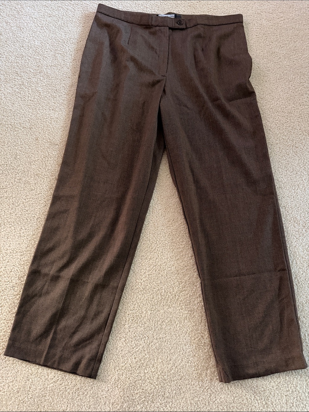 Briggs New York Men's Brown Dress Pants 18W